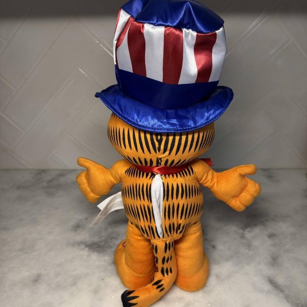 Garfield Patriotic Uncle Sam Animated Dancing Plush 16" NWT - Picture 3 of 5